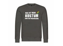 deinshirt Kapuzenpullover Herren Pullover Das ist mein KOSTM Ende der Diskussion Dunkelgrün/Khaki/Dunkelgrau/Grau/Braun
