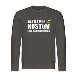 deinshirt Kapuzenpullover Herren Pullover Das ist mein KOSTM Ende der Diskussion Dunkelgrün/Khaki/Dunkelgrau/Grau/Braun