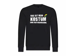 deinshirt Kapuzenpullover Herren Pullover Das ist mein KOSTM Ende der Diskussion Dunkelgrün/Rot/Braun