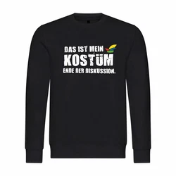 deinshirt Kapuzenpullover Herren Pullover Das ist mein KOSTM Ende der Diskussion Dunkelgrün/Rot/Braun