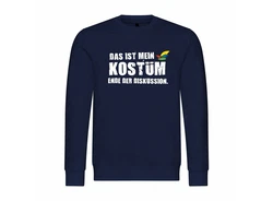 deinshirt Kapuzenpullover Herren Pullover Das ist mein KOSTM Ende der Diskussion Rot/Dunkelgrün/Dunkelblau/Braun