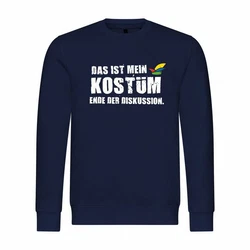 deinshirt Kapuzenpullover Herren Pullover Das ist mein KOSTM Ende der Diskussion Rot/Dunkelgrün/Dunkelblau/Braun