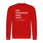 deinshirt Kapuzenpullover Herren Das interessiert mich nicht. DIE BOHNE Braun/Rosa/Rot/Dunkelrot