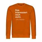 deinshirt Kapuzenpullover Herren Das interessiert mich nicht. DIE BOHNE Orange/Braun/Gelb