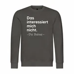 deinshirt Kapuzenpullover Herren Das interessiert mich nicht. DIE BOHNE Braun/Khaki/Dunkelgrün/Schwarz/Dunkelgrau