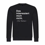 deinshirt Kapuzenpullover Herren Das interessiert mich nicht. DIE BOHNE Braun/Schwarz/Creme