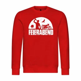 Rundhalspullover Herren Pullover Feierabend Simson Mit Print Motiv