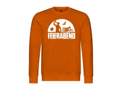 deinshirt Kapuzenpullover Herren Pullover Feierabend Simson Orange/Grau