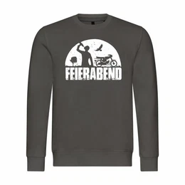 Rundhalspullover Herren Pullover Feierabend Simson Mit Print Motiv