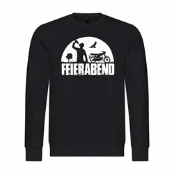 deinshirt Kapuzenpullover Herren Pullover Feierabend Simson Grau