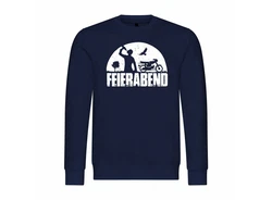 deinshirt Kapuzenpullover Herren Pullover Feierabend Simson Dunkelblau/Grau