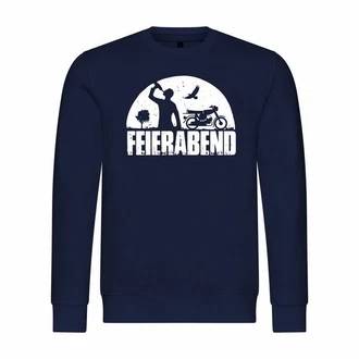 deinshirt Kapuzenpullover Herren Pullover Feierabend Simson Dunkelblau/Grau deinshirt Kapuzenpullover Herren Pullover Feierabend Simson Dunkelblau/Grau
