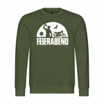 deinshirt Kapuzenpullover Herren Pullover Feierabend Simson Dunkelgrün/Grün/Grau