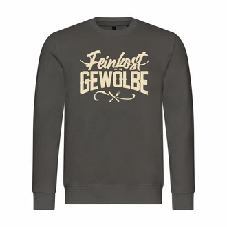 deinshirt Kapuzenpullover Feinkostgewölbe Mit Print Motiv Dunkelgrau/Dunkelgrün/Gelb/Grau/Braun/Hellgrau