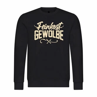deinshirt Kapuzenpullover Feinkostgewölbe Mit Print Motiv Gelb/Beige
