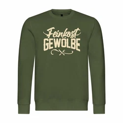 deinshirt Kapuzenpullover Feinkostgewölbe Mit Print Motiv Dunkelgrün/Grün