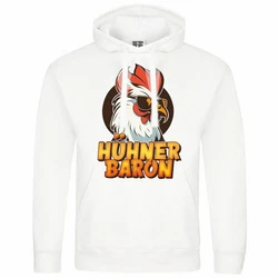 deinshirt Kapuzenpullover Hhnerbaron Mit Print Motiv Orange/Rot/Braun/Rosa