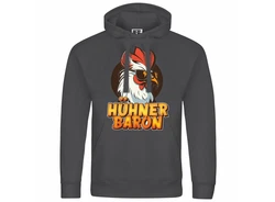 deinshirt Kapuzenpullover Hhnerbaron Mit Print Motiv Rot/Dunkelgrün/Braun/Orange