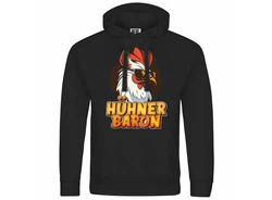 deinshirt Kapuzenpullover Hhnerbaron Mit Print Motiv Rot/Grau/Orange/Braun/Dunkelgrün