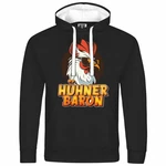 deinshirt Kapuzenpullover Hhnerbaron Mit Print Motiv Orange/Rot/Rosa/Grau/Dunkelgrün