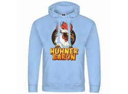 deinshirt Kapuzenpullover Hhnerbaron Mit Print Motiv Hellblau