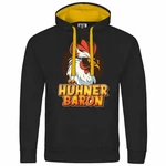 deinshirt Kapuzenpullover Hhnerbaron Mit Print Motiv Orange/Gelb/Braun/Grau