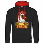 deinshirt Kapuzenpullover Hhnerbaron Mit Print Motiv Rot/Orange/Grau/Dunkelrot/Rosa
