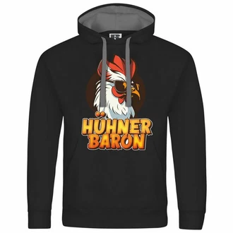 deinshirt Kapuzenpullover Hhnerbaron Mit Print Motiv Orange/Rot/Grau/Dunkelgrün/Rosa/Schwarz