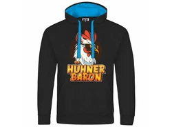 deinshirt Kapuzenpullover Hhnerbaron Mit Print Motiv Orange/Rosa/Braun/Schwarz