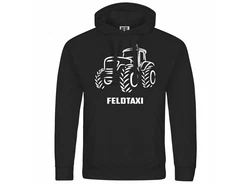 deinshirt Kapuzenpullover Feldtaxi Mit Print Motiv Grau/Beige/Schwarz