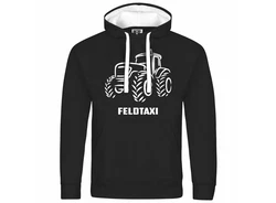 deinshirt Kapuzenpullover Feldtaxi Mit Print Motiv Grau/Beige/Braun/Schwarz