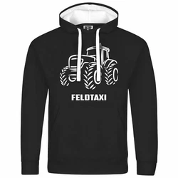 deinshirt Kapuzenpullover Feldtaxi Mit Print Motiv Grau/Beige/Braun/Schwarz