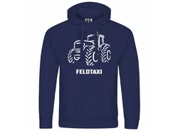 deinshirt Kapuzenpullover Feldtaxi Mit Print Motiv Blau/Dunkelblau/Grau/Hellblau