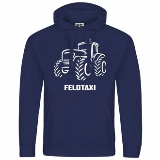 deinshirt Kapuzenpullover Feldtaxi Mit Print Motiv Blau/Dunkelblau/Grau/Hellblau