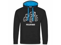 deinshirt Kapuzenpullover Feldtaxi Mit Print Motiv Grau/Türkis/Schwarz/Braun/Blau