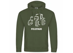 deinshirt Kapuzenpullover Feldtaxi Mit Print Motiv Dunkelgrün/Grün/Hellgrün