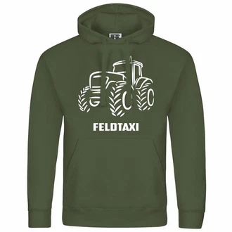 deinshirt Kapuzenpullover Feldtaxi Mit Print Motiv Dunkelgrün/Grün/Hellgrün