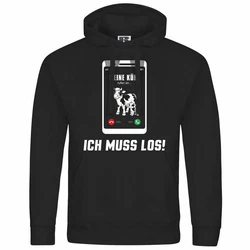 deinshirt Kapuzenpullover Meine Khe rufen an Schwarz/Rot/Rosa/Braun