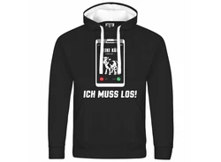 deinshirt Kapuzenpullover Meine Khe rufen an Schwarz/Braun/Lila/Gold