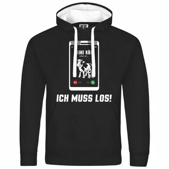 deinshirt Kapuzenpullover Meine Khe rufen an Schwarz/Braun/Lila/Gold deinshirt Kapuzenpullover Meine Khe rufen an Schwarz/Braun/Lila/Gold
