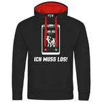 deinshirt Kapuzenpullover Meine Khe rufen an Rot/Schwarz/Dunkelrot