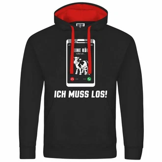 deinshirt Kapuzenpullover Meine Khe rufen an Rot/Schwarz/Dunkelrot deinshirt Kapuzenpullover Meine Khe rufen an Rot/Schwarz/Dunkelrot