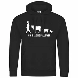 Kapuzenpullover Herren Kapuzenpullover Ich und meine Follower Mit Print Motiv