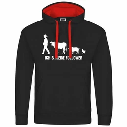 Kapuzenpullover Herren Kapuzenpullover Ich und meine Follower Mit Print Motiv