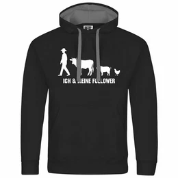 Kapuzenpullover Herren Kapuzenpullover Ich und meine Follower Mit Print Motiv