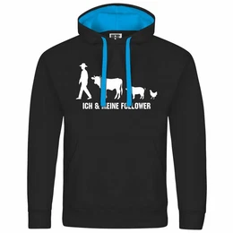 Kapuzenpullover Herren Kapuzenpullover Ich und meine Follower Mit Print Motiv