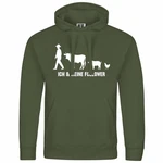 deinshirt Kapuzenpullover Herren Ich und meine Follower Dunkelgrün