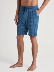 CALIDA Pyjamashorts RMX Sleep Herren Blau/Dunkelblau/Hellblau