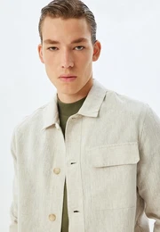 Jackenblazer Regular Leinen