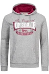 Lonsdale Kapuzenpullover Stotfield Rot/Grau/Dunkelrot/Rosa/Dunkelgrau